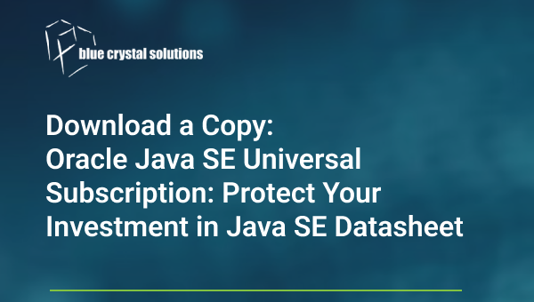 Oracle Java Datasheet Download